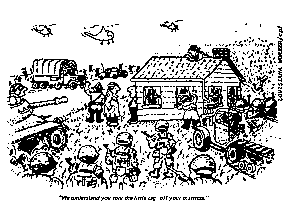 "We understand you tore the little tag off your mattress." (Louisiana Worker/cpf) "We understand you tore the little tag off your mattress." (Louisiana Worker/cpf)